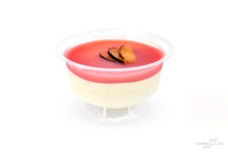 DESSERT : Panna cotta pêche blanche