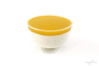 DESSERT : Panna cotta pêche blanche