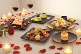 Menu 3 services Saint-Valentin